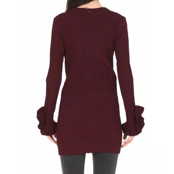 C/MEO COLLECTIVE Women's Deep Purple Knit Sweater Dress / Tunic Sz Large 10 / 12 - Picture 7 of 14